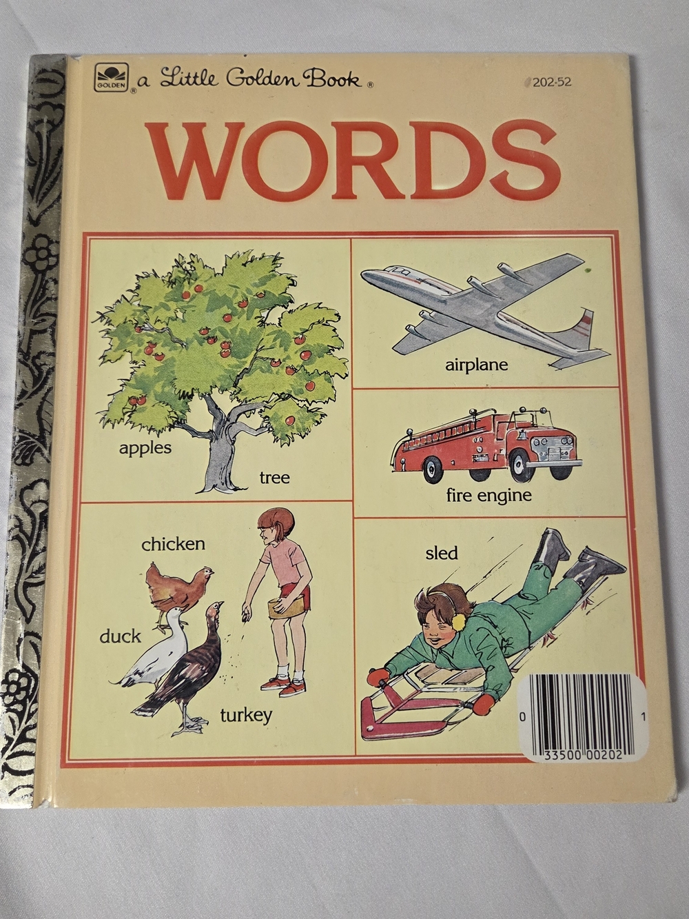 Little Golden Book - Words Vintage Children's Picture Book